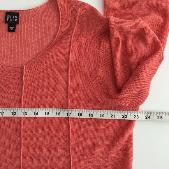 Eileen Fisher Sweater Lightweight 100% Linen Size XL - Picture 6 of 9